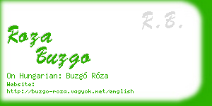 roza buzgo business card
