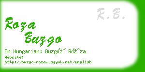 roza buzgo business card